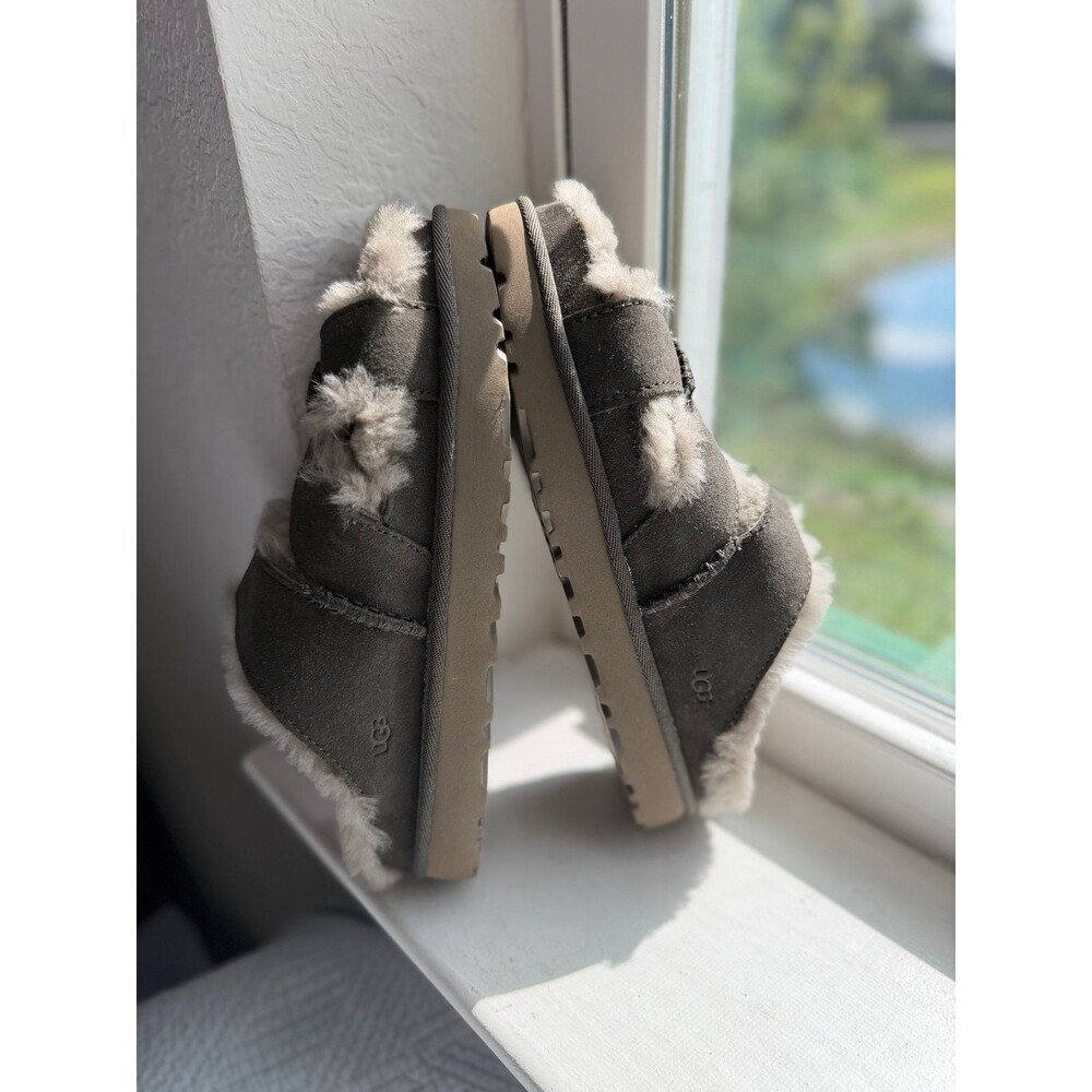UGG Greenport Cross Strap Slide Slippers in Dense Smoke Women’s Size 7 EUC - Picture 8 of 12